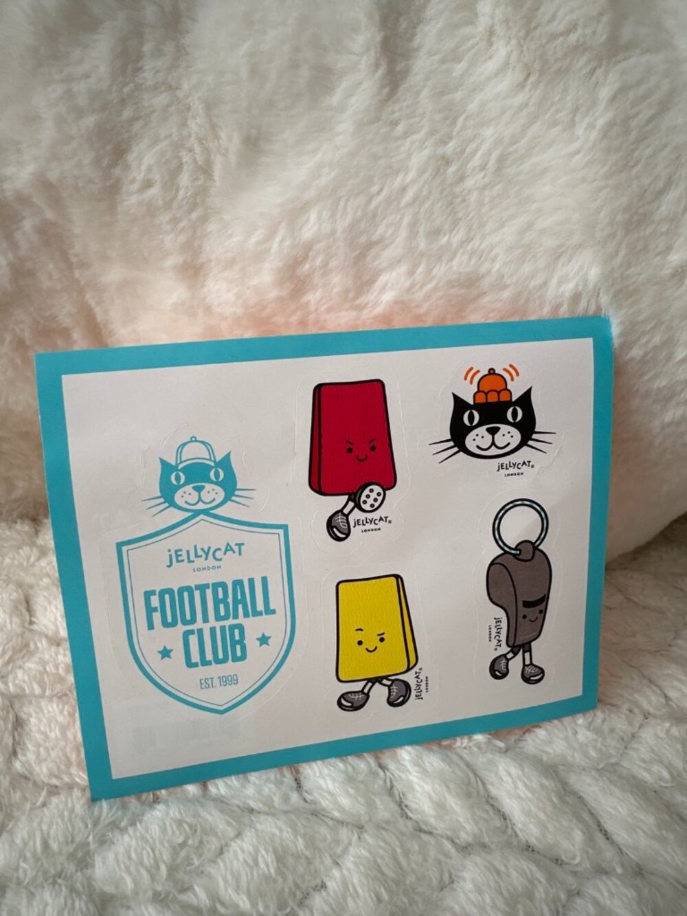 Jellycat Football Club Sticker Sheet